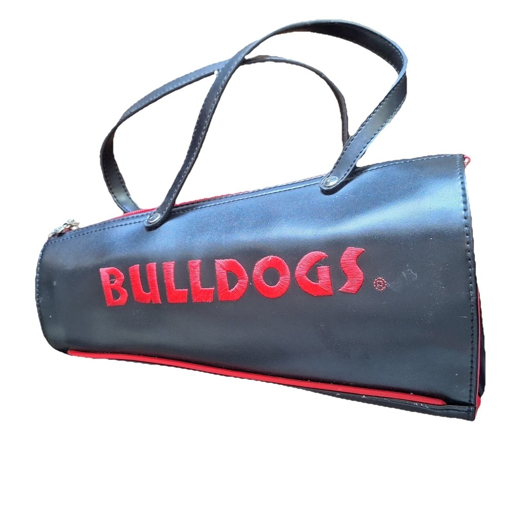 Georgia Bulldogs Sandol Living Fashion Megaphone Purse Black / Red No Strap